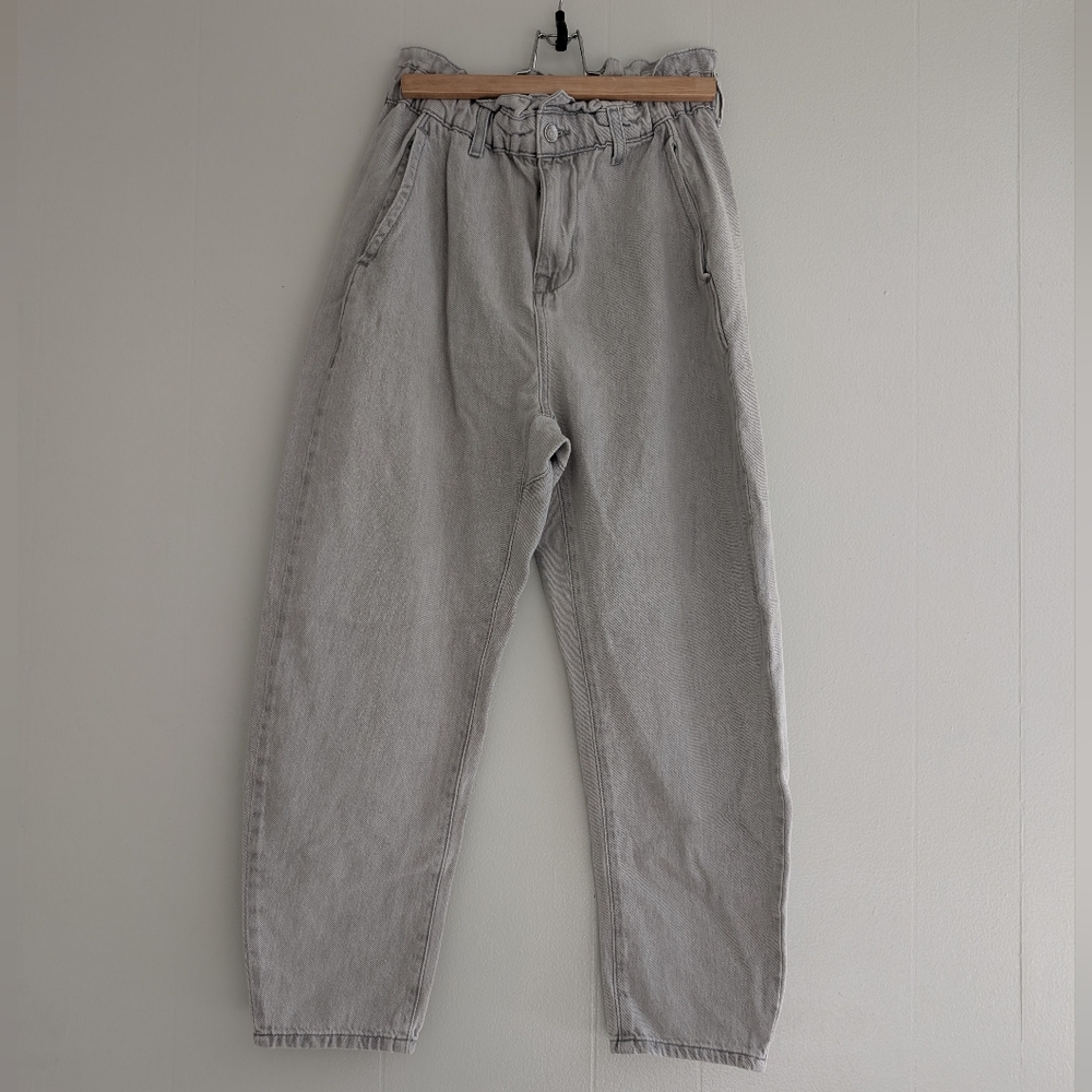Zara Paperbag Gray Jeans